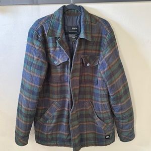 rvca insulated flannel jacket